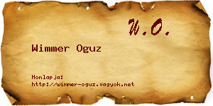 Wimmer Oguz névjegykártya